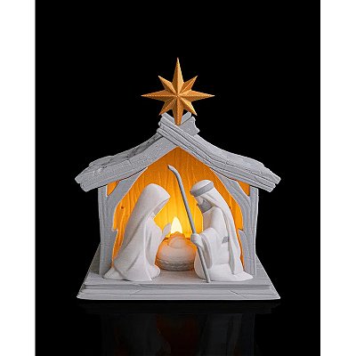 Presépio Natalino Sagrada Família Com Luz De Led