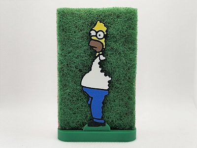 Suporte Para Esponja De Lavar Louça Homer - Criativo Verde