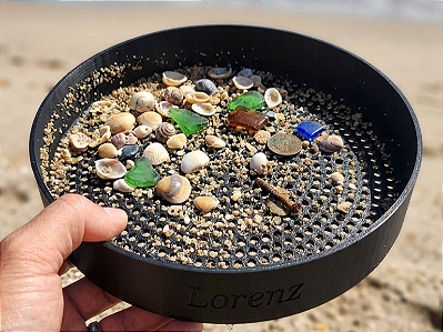 Peneira de Praia Radial para Areia e Conchas Resistente