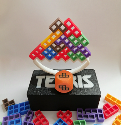 Jogo Tetris Balance Mini Edição Viagem Portátil com Estojo