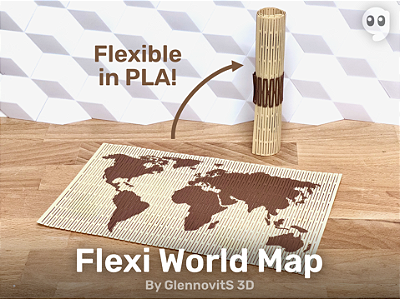 Flexi World Map (flexible world map)