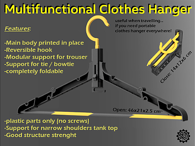 Portable Multifunctional Clothes Hanger - (PiP)
