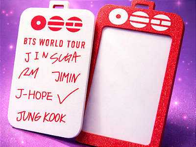 Porta Photocard BTS World Tour Edição K-Pop