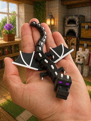 Dragão Ender Articulado - Brinquedo Colecionável