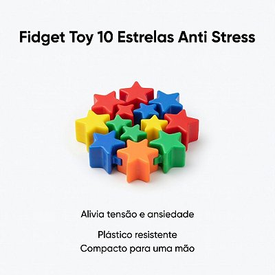 Fidget Toy 10 Estrelas Anti Stress Brinquedo