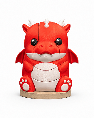 Dragão Empilhável Brinquedo de Montar Educativo