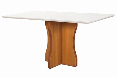 MESA BELLA 0,90 x 0,90 - MEL C/ OFF WHITE