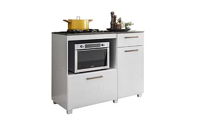 BALCAO COOKTOP GOLD 5 BOCAS 2PTS - BRANCO