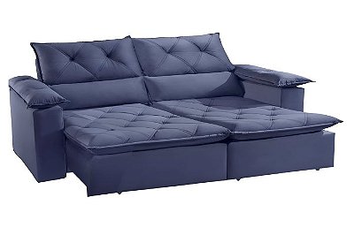 SOFA RETR IRON 180 - VEL AZUL/3040-07 - INNOVE