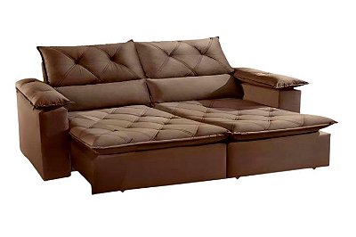 SOFA RETR IRON 180 - VEL MARROM/12115 - INNOVE