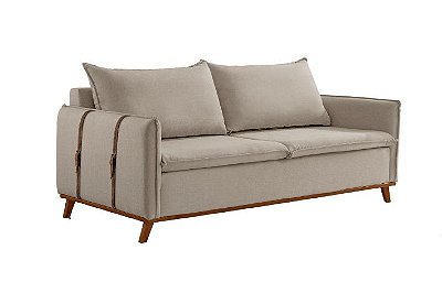 SOFA AVARE 200CM VELUDO CAPPUCCINO/335 - EST TEIXEIRA