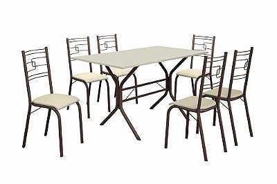 CJ PARATI BASE CABO FRIO 140X75 MARROM/OFF TEC163 - M TEIXEI