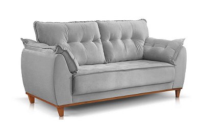 SOFA 3 LUG ESPANHA LINHO CINZA/507 - JC ESTOFADOS