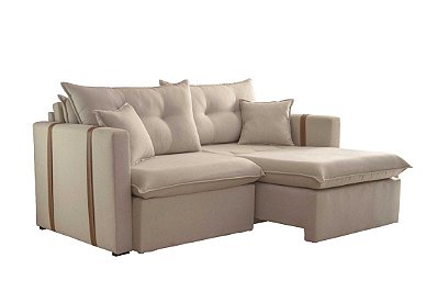 Sofá Retr. SF.3740 180cm Linho Bege/459