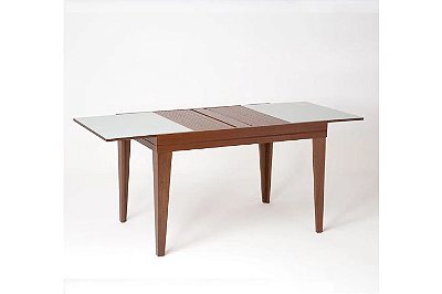 MESA EXTENSIVA GENOVA MAD 120X80 MEL/OFF - CARMO