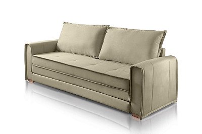 SOFA CAMA MALDIVAS LINHO BEGE/567 - JC ESTOF *EN