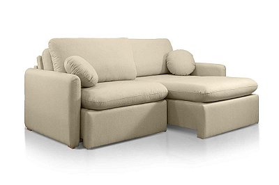 SOFA RETR OSLO S/ CX 180 LINHO BEGE/567 - JC ESTOF