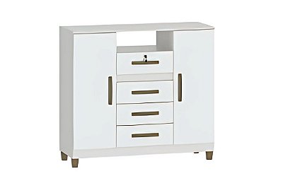 COMODA ANDRA 4GV 2PT BRANCA - FELLICCI