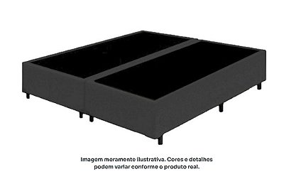 BOX/BASE BIP *158X25 SUEDE CINZA - UNIFLEX