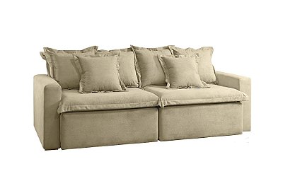 SOFA RETR SF.4520 TORINO S/CX 210 LINHO BEGE/570 - JC ESTOF