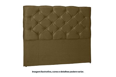 CABECEIRA BONY 158 QUEEN VEL MARROM - CRONOS ESTOF