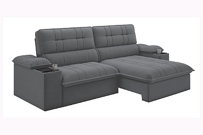 SOFA RETR STANLEY P/COPO 210 VEL CHUMBO/TITANIO - BEST HOUSE