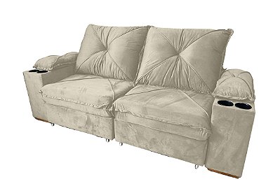 SOFA RETR STANLEY C/COOLER 215 BEGE - ESTOFAMART