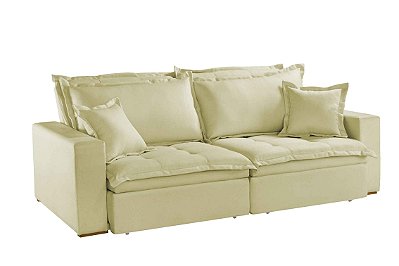 SOFA RETR S/CX BAU MESSIMA LIN BEGE/2503 - LUXURY
