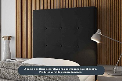 CABECEIRA IMPERIAL SOLTEIRO VEL PRETO -  VIERO