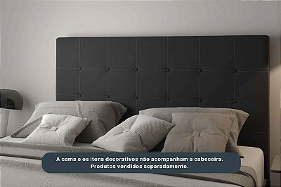 CABECEIRA IMPERIAL QUEEN VEL PRETO -  VIERO