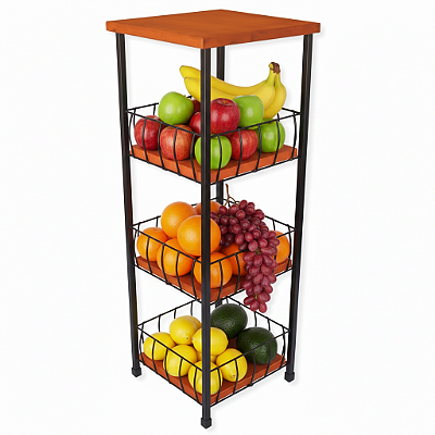 Fruteira porta filtro 3 andares