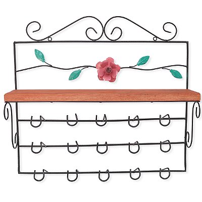 Prateleira e porta copos - Flor