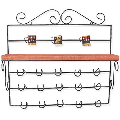 Prateleira e porta copos - Xicaras