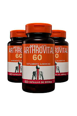 Kit 3 Potes Arthrovital 60