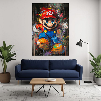 Quadro Decorativo Mario Bross