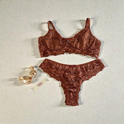 Conjunto Amélia em Renda Sem Bojo