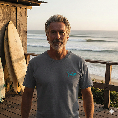 Camisa Mentawai Preto Estonado Estampa Lances