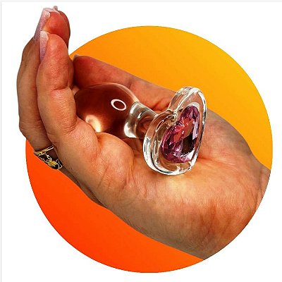 PLUG ANAL EM CRISTAL TAMANHO P