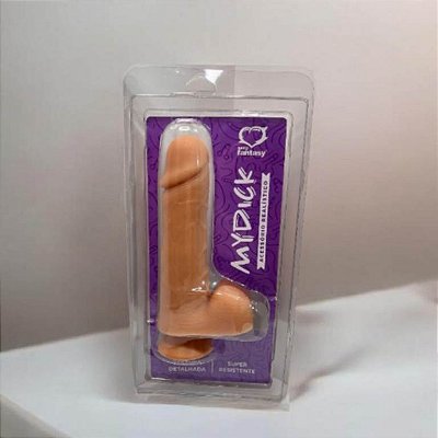 PENIS MYDICY REALISTICO COM VENTOSA 18 CM