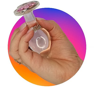 PLUG ANAL JOIA EM CRISTAL TAMANHO G