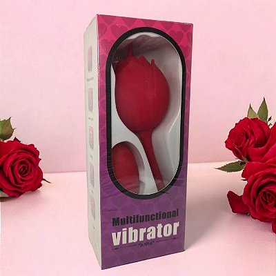 VIBRADOR REC. FLOR DUPLO COM LINGUINHA