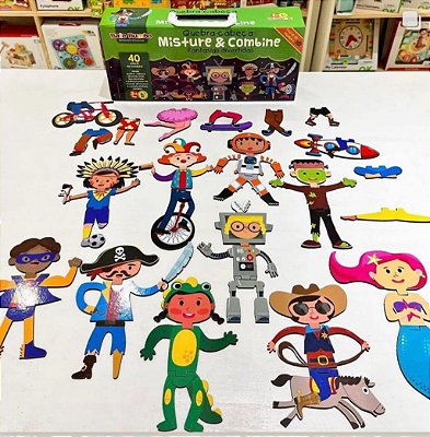 Quebra-Cabeça Mistura & Combine Fantasias Divertidas