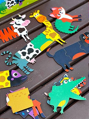 Quebra-Cabeça Mistura & Combine Animais Divertidos