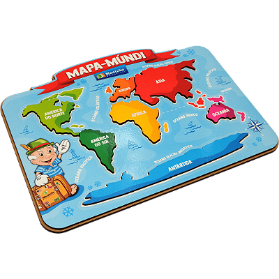 Quebra Cabeça Mapa Mundi