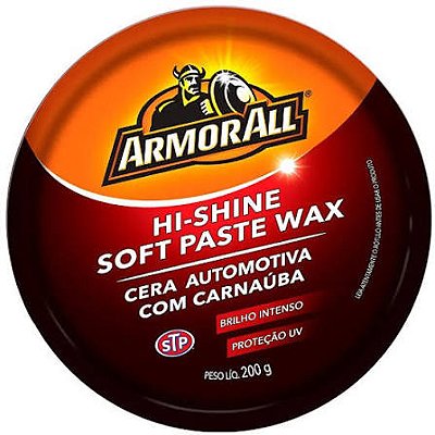 CERA AUTO. EM PASTA ARMORALL-200g P/ POL. C/ CARNA