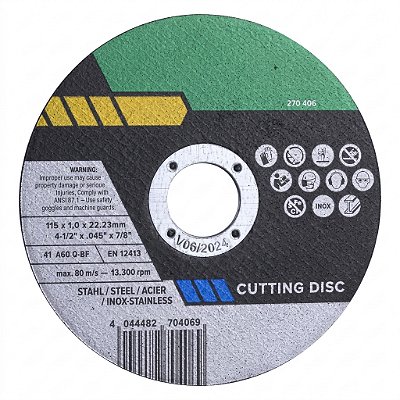 DISCO CORTE GREEM 115X1,0X22 2MM