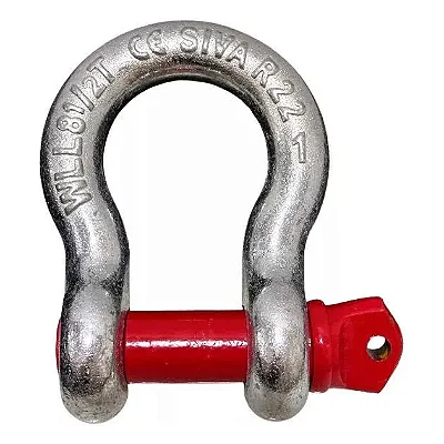 MANILHA FERRADURA GALVANIZAD 25MM 1