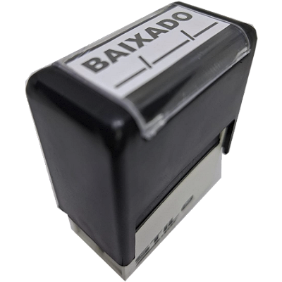 Carimbo Automático Baixado com Espaço para Data