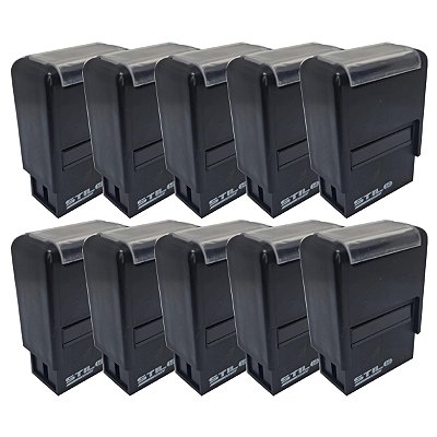 10 Carimbos Automáticos Stilo 10 - Black