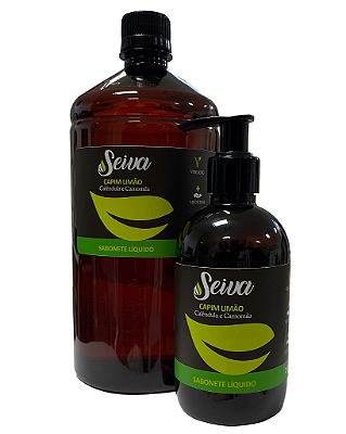 Refil Sabonete Líquido Capim Limão 1L + Dispenser de 200ml Grátis